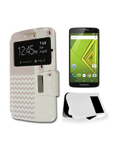 Funda libro soporte TPU Motorola Moto X Play diseño Blonda