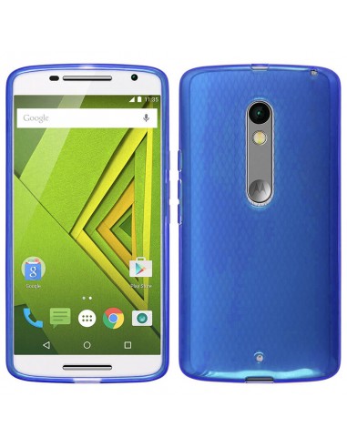 Funda gel TPU mate Motorola Moto X Play azul