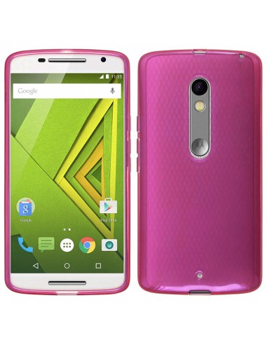 Funda gel TPU mate Motorola Moto X Play rosa