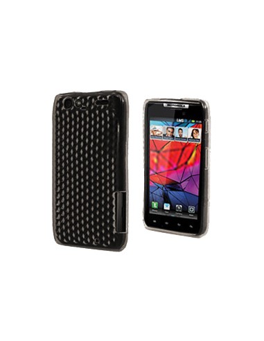 Funda gel TPU diamond Motorola Moto RAZR MAXX gris humo