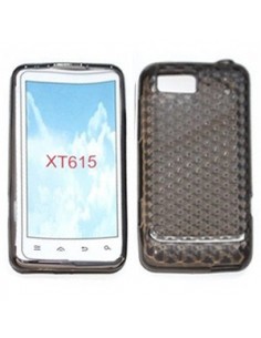 Funda gel TPU diamond Motorola MotoLuxe (XT615 / XT618) gris humo