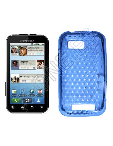 Funda gel TPU diamond Motorola Defy Mini XT320 azul