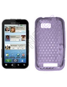 Funda gel TPU diamond Motorola Defy Mini XT320 violeta