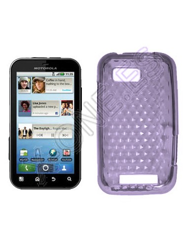 Funda gel TPU diamond Motorola Defy Mini XT320 violeta