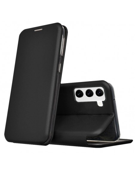 Funda libro soporte TPU Samsung S901 Galaxy S22 Elegance negra