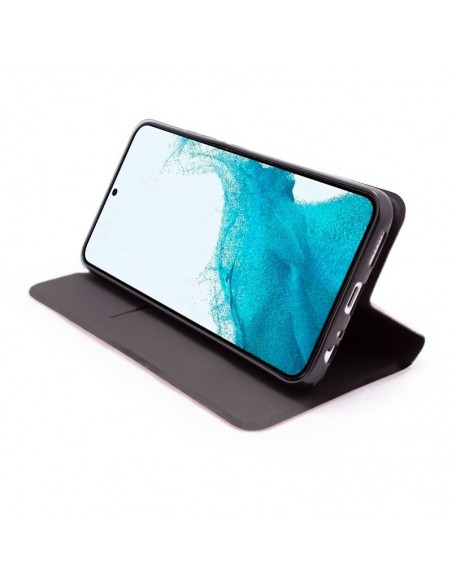 Funda libro soporte TPU Samsung S901 Galaxy S22 Elegance negra