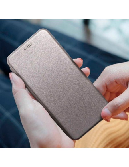 Funda libro soporte TPU Samsung S906 Galaxy S22 Plus Elegance plata