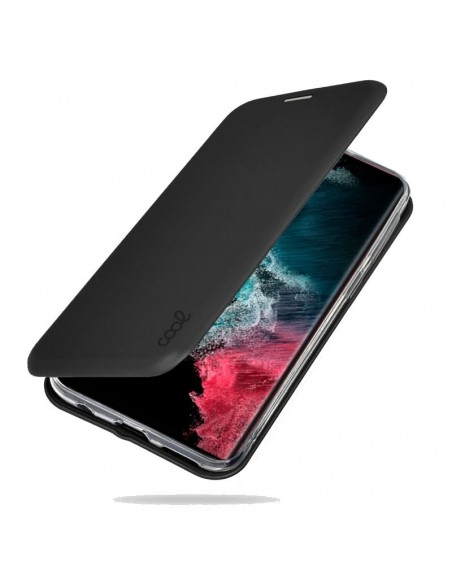 Funda libro soporte TPU Samsung S908 Galaxy S22 Ultra Elegance negra