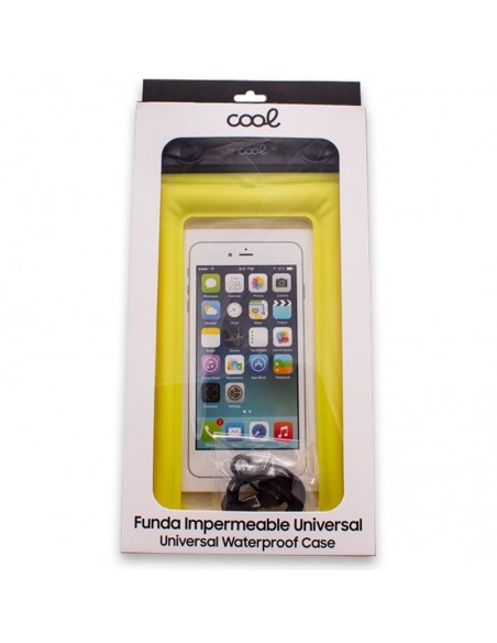 Funda impermeable universal Waterproof amarilla
