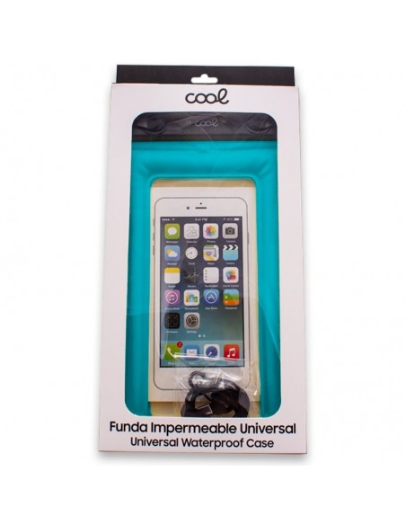 Funda impermeable universal Waterproof azul celeste