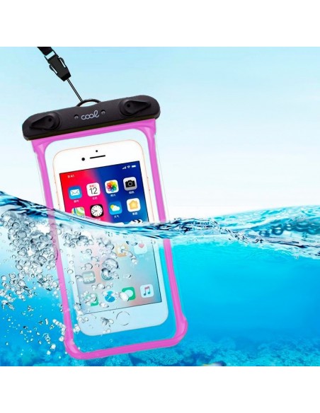 Funda impermeable universal Waterproof rosa
