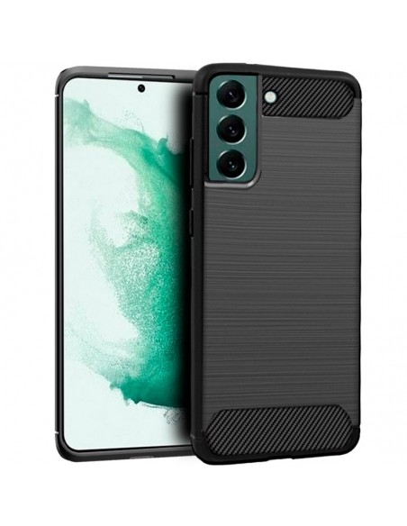Carcasa TPU Samsung S906 Galaxy S22 Plus carbón negra