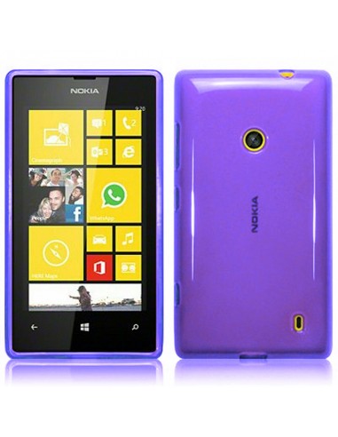Funda gel TPU mate Nokia Lumia 520 morada