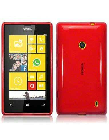 Funda gel TPU mate Nokia Lumia 520 roja