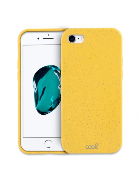 Carcasa biodegradable iPhone 6 / 7 / 8 / SE (2020) PBAT ecológico amarilla
