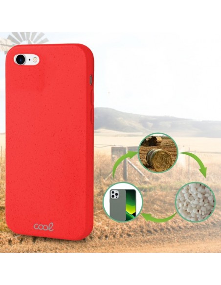 Carcasa biodegradable iPhone 6 / 7 / 8 / SE (2020) PBAT ecológico roja