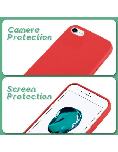 Carcasa biodegradable iPhone 6 / 7 / 8 / SE (2020) PBAT ecológico roja