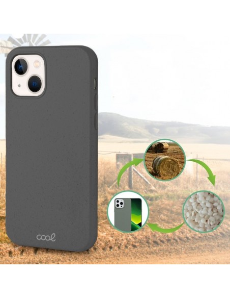 Carcasa biodegradable iPhone 13 mini PBAT ecológico gris