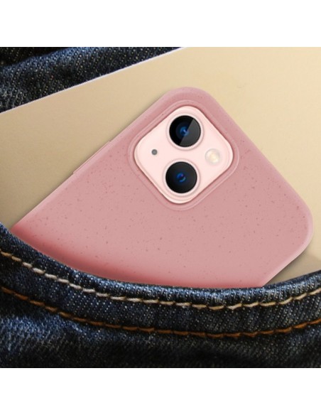 Carcasa biodegradable iPhone 13 PBAT ecológico rosa