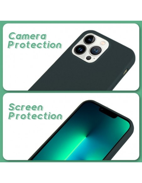 Carcasa biodegradable iPhone 13 Pro PBAT ecológico azul marino