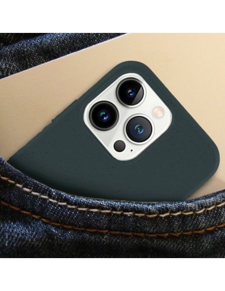 Carcasa biodegradable iPhone 13 Pro PBAT ecológico azul marino