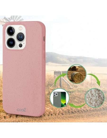 Carcasa biodegradable iPhone 13 Pro PBAT ecológico rosa
