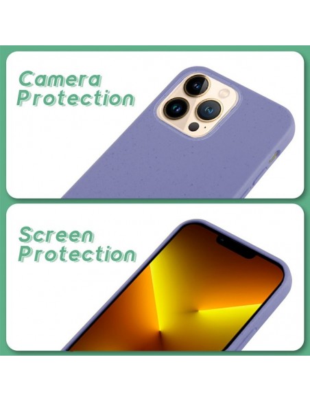 Carcasa biodegradable iPhone 13 Pro Max PBAT ecológico lavanda