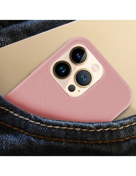 Carcasa biodegradable iPhone 13 Pro Max PBAT ecológico rosa