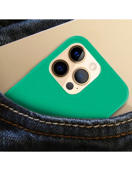 Carcasa biodegradable iPhone 12 Pro Max PBAT ecológico verde menta