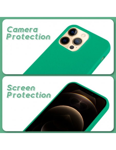 Carcasa biodegradable iPhone 12 Pro Max PBAT ecológico verde menta
