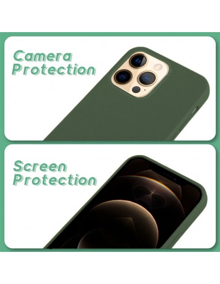 Carcasa biodegradable iPhone 12 Pro Max PBAT ecológico verde