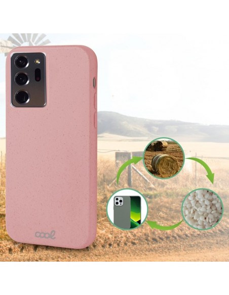Carcasa biodegradable Samsung N985 Galaxy Note 20 Ultra PBAT ecológico rosa
