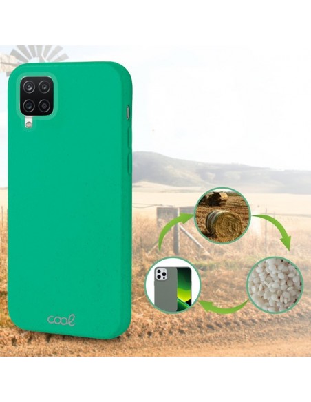 Carcasa biodegradable Samsung A125 Galaxy A12 / M12 PBAT ecológico verde menta