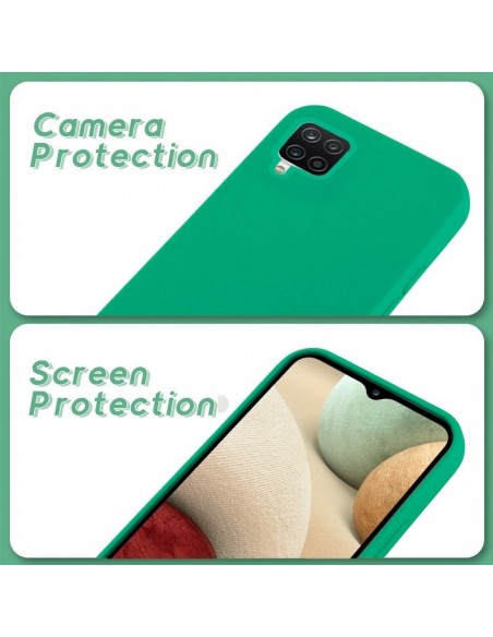 Carcasa biodegradable Samsung A125 Galaxy A12 / M12 PBAT ecológico verde menta