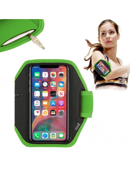 Funda universal de neopreno Cool Sports (6 - 6,7 pulgadas) verde