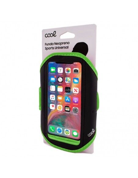 Funda universal de neopreno Cool Sports (6 - 6,7 pulgadas) verde