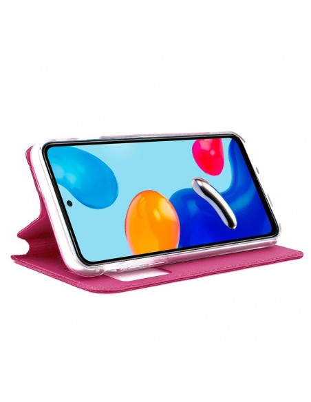 Funda libro soporte TPU Xiaomi Redmi Note 11 / Note 11S rosa