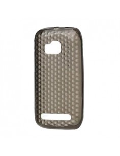 Funda gel TPU diamond Nokia Lumia 710 gris humo