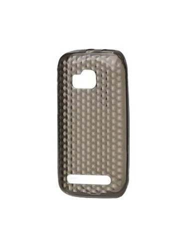 Funda gel TPU diamond Nokia Lumia 710 gris humo