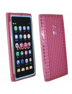 Funda gel TPU diamond Nokia Lumia 800 rosa