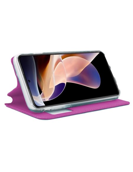Funda libro soporte TPU Xiaomi Redmi Note 11 Pro / Note 11 Pro 5G rosa