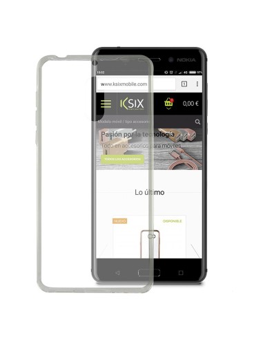 Funda gel TPU fino Nokia 6 transparente