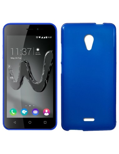 Funda gel TPU mate Wiko Freddy azul