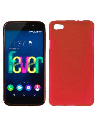 Funda gel TPU mate Wiko Fever roja