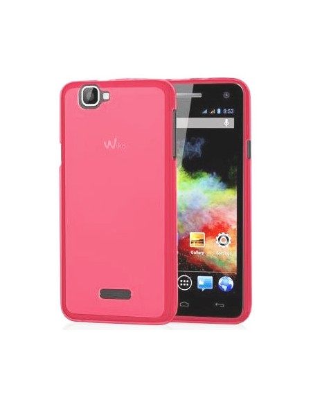 Funda gel TPU mate Wiko Rainbow / Rainbow 4G rosa