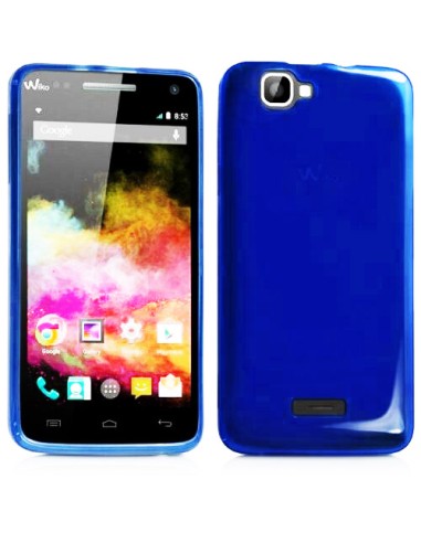 Funda gel TPU mate Wiko Rainbow / Rainbow 4G azul