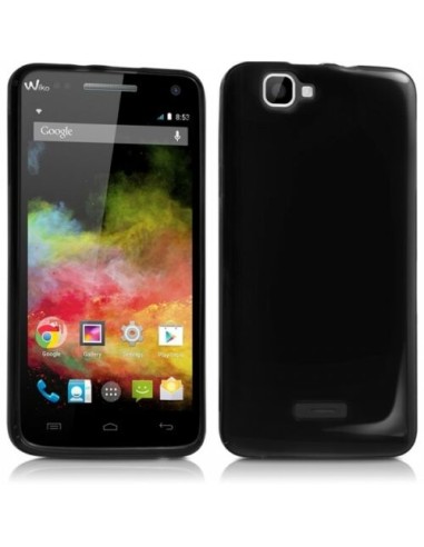 Funda gel TPU mate Wiko Rainbow / Rainbow 4G negra