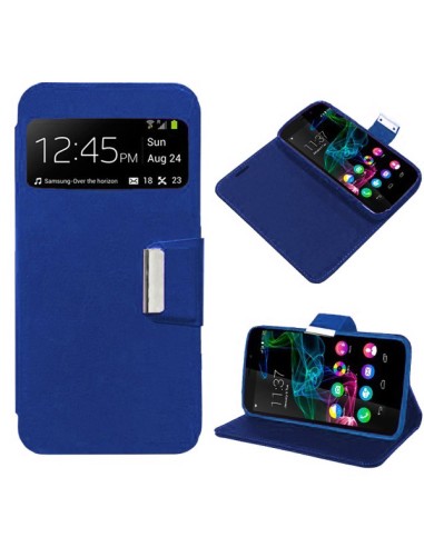 Funda libro soporte TPU Wiko Ridge Fab 4G azul