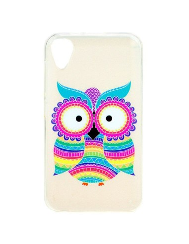 Carcasa TPU Wiko Sunny 2 diseño Búho de colores