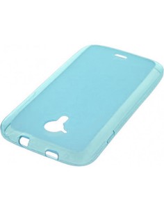 Funda gel TPU mate Wiko Cink Five 5.0" azul turquesa